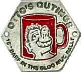 Barf In The Bloo Mug motorcycle rally badge from Ted Trett