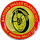 Barossa Valley Classic motorcycle rally badge from Jean-Francois Helias