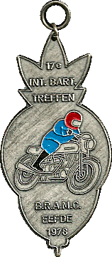 Bartholomeus motorcycle rally badge from Hans Veenendaal
