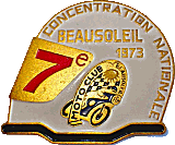 Beausoleil motorcycle rally badge from Jean-Francois Helias