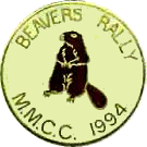 Beavers motorcycle rally badge from Ted Trett