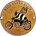 Bees Knees motorcycle rally badge from Jean-Francois Helias