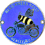 Bees Knees motorcycle rally badge from Jean-Francois Helias