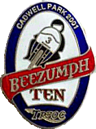 Beezumph motorcycle rally badge