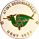 Begonia Gent motorcycle rally badge from Jean-Francois Helias