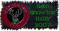 Bein Snow Inn motorcycle rally badge from Nigel Woodthorpe