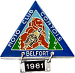 Belfort motorcycle rally badge from Jean-Francois Helias