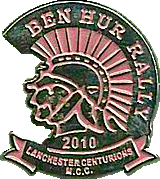 Ben Hur motorcycle rally badge from Stefan Gats