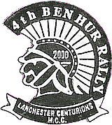 Ben Hur motorcycle rally badge from Jean-Francois Helias