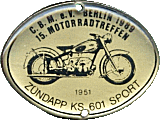 Berlin motorcycle rally badge from Jean-Francois Helias