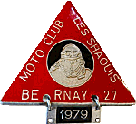 Bernay motorcycle rally badge from Jean-Francois Helias
