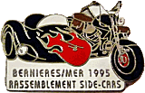 Bernieres-sur-Mer motorcycle rally badge from Jean-Francois Helias