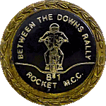 Between The Downs motorcycle rally badge from Phil Drackley