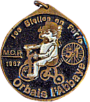 Bielles en Furie motorcycle rally badge from Jean-Francois Helias