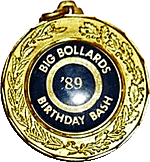Big Bollards Birthday Bash motorcycle rally badge from Jean-Francois Helias