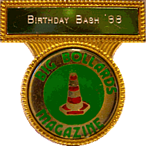 Big Bollards Birthday Bash motorcycle rally badge