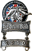 Big Brum Bash motorcycle rally badge from Jean-Francois Helias