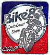 BMF Earls Court motorcycle show badge from Phil Drackley