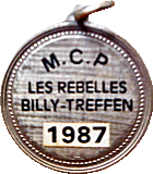 Billy Treffen motorcycle rally badge from Philippe Micheau