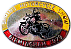 Birmingham motorcycle show badge from Jean-Francois Helias