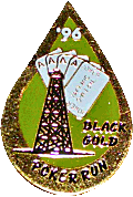 Black Gold motorcycle run badge from Jean-Francois Helias