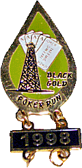 Black Gold motorcycle run badge from Jean-Francois Helias