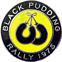 Black Pudding motorcycle rally badge from Jan Heiland