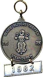 Blijde motorcycle rally badge from Les Hobbs