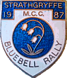 Bluebell  motorcycle rally badge