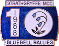Bluebell  motorcycle rally badge from Tony Graves