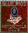 Blue Pig motorcycle rally badge from Steve Easthope