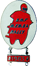 Memba motorcycle rally badge from Jean-Francois Helias