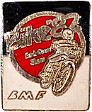 BMF Earls Court motorcycle show badge from Jean-Francois Helias