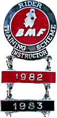 BMF RTS Instructor motorcycle scheme badge from Jean-Francois Helias