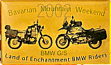 BMW Bavarian Mountain Weekend motorcycle rally badge from Jean-Francois Helias