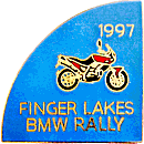 BMW Finger Lakes motorcycle rally badge from Jean-Francois Helias