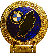 BMW IOM motorcycle rally badge from Jean-Francois Helias