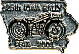 BMW Iowa motorcycle rally badge from Jean-Francois Helias