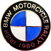 BMW Irish motorcycle rally badge from Jean-Francois Helias