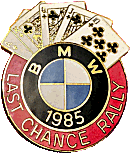 BMW Last Chance motorcycle rally badge from Jean-Francois Helias