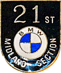BMW Midland Section motorcycle rally badge from Jean-Francois Helias
