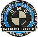 BMW MOCM Hiawatha motorcycle rally badge from Jean-Francois Helias