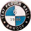 BMW OCF Tent Pegger motorcycle rally badge from Jean-Francois Helias