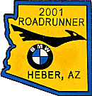 BMW Roadrunner motorcycle rally badge from Jean-Francois Helias