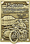 BMW Rohrrahmentreffen motorcycle rally badge from Jean-Francois Helias