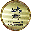 Bobbio motorcycle rally badge from Jean-Francois Helias