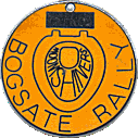 Bogsate motorcycle rally badge from Dave Cooper