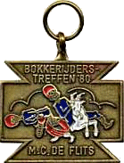 Bokkerijders motorcycle rally badge from Les Hobbs