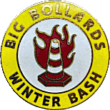 Big Bollards Winter Bash motorcycle rally badge from Jean-Francois Helias