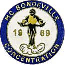 Bondeville motorcycle rally badge from Jean-Francois Helias